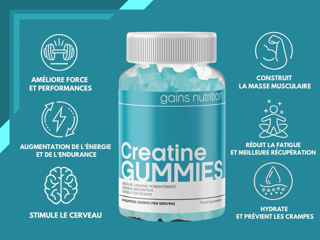 GUMMIES CONCENTRÉS À LA CRÉATINE